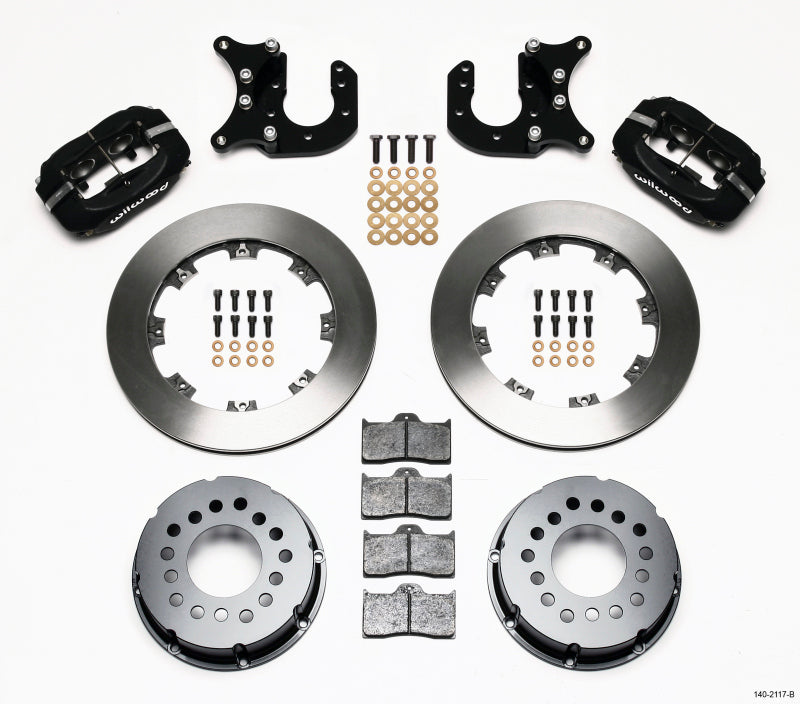 WIL Dynalite Brake Kit - Wilwood Forged Dynalite P/S Rear Kit Mopar-Dana 2.36in Offset