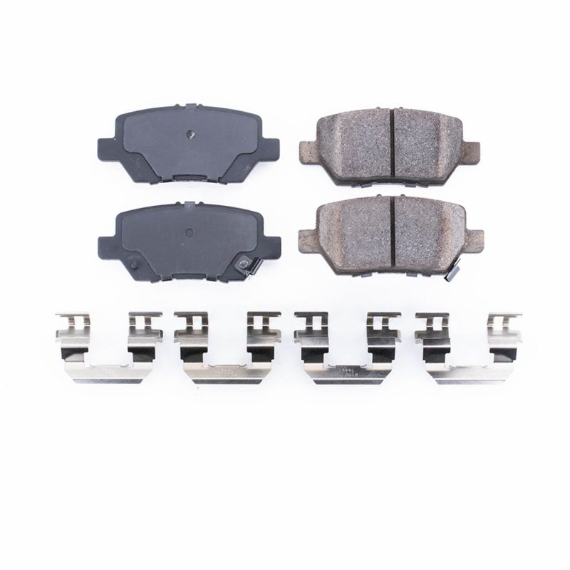 PSB Z17 Evolution Brake Pads - Power Stop 05-12 Acura RL Rear Z17 Evolution Ceramic Brake Pads w/Hardware