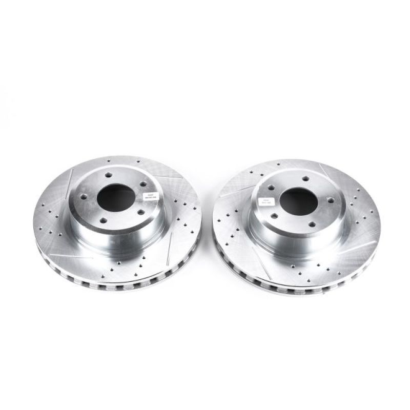 PSB Evolution Drill/Slot Rotor - Power Stop 05-06 Pontiac GTO Front Evolution Drilled & Slotted Rotors - Pair
