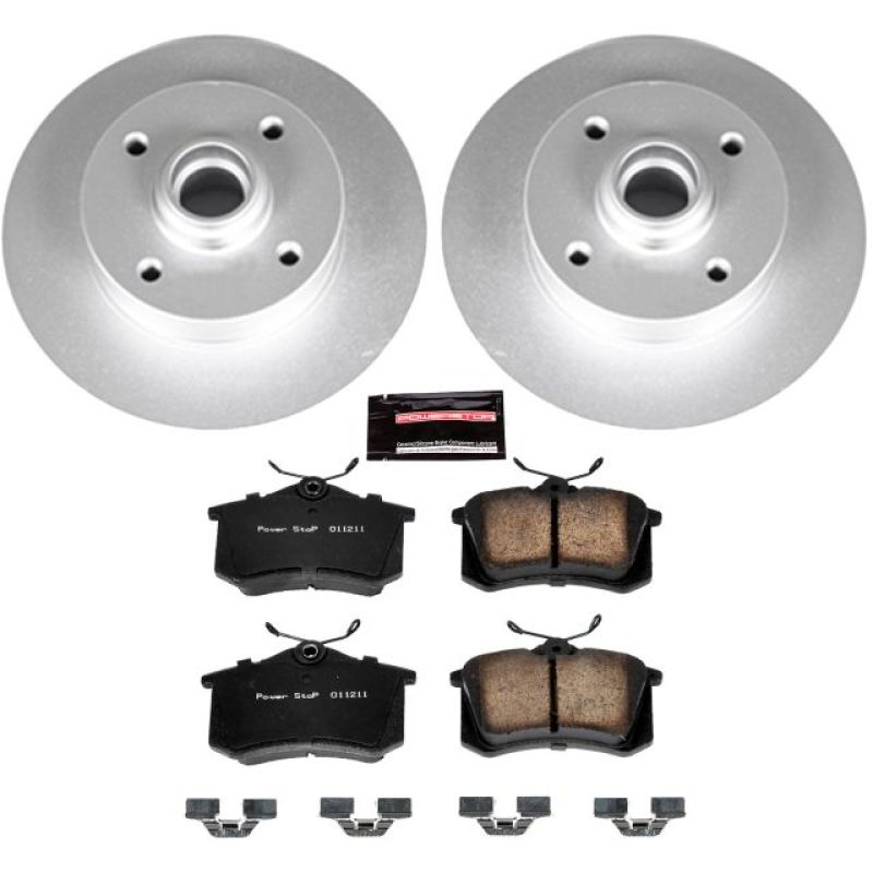 PSB Z23 Evolution Coated Kit - Power Stop 90-92 Volkswagen Corrado Rear Z23 Evolution Sport Coated Brake Kit