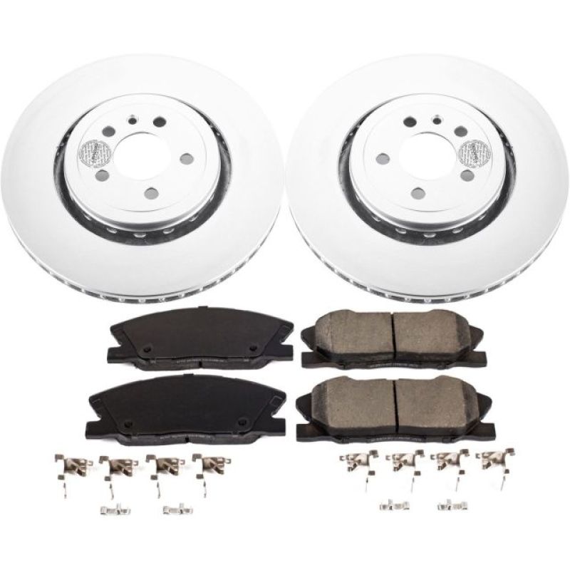 PSB Evolution Coated Rotor - Power Stop 14-22 Dodge Charger Front Z17 Coated Brake Kit