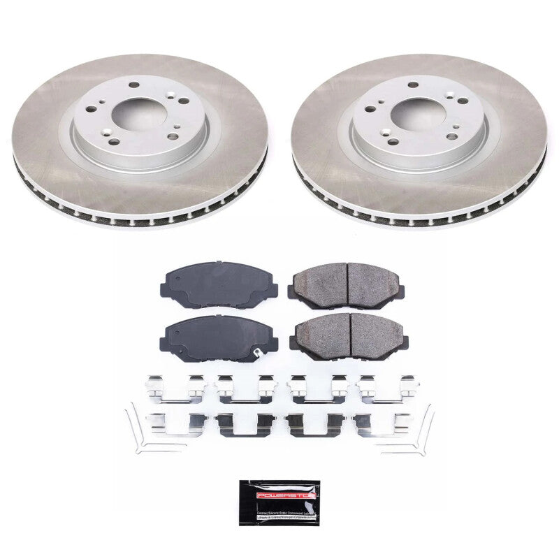 PSB Semi-Coated Rotor Kits - Power Stop 12-15 Honda Civic Front Semi-Coated Rotor Kit