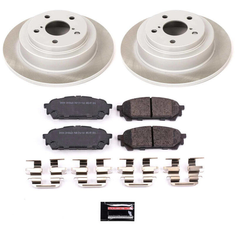 PSB Semi-Coated Rotor Kits - Power Stop 03-07 Subaru Impreza Rear Semi-Coated Rotor Kit