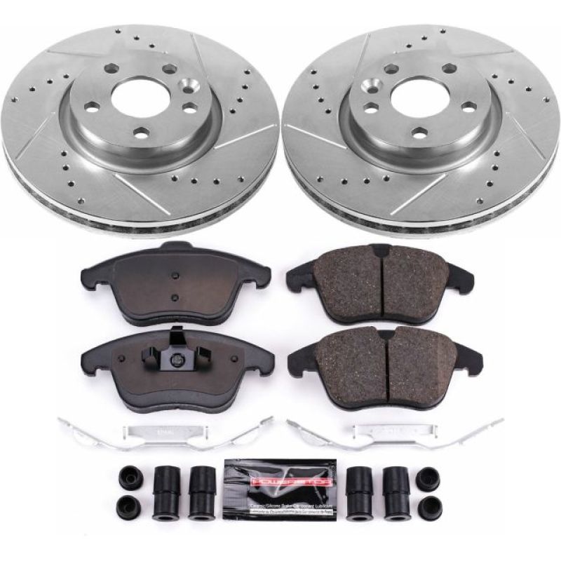 PSB Z23 Evolution Kit - Power Stop 15-18 Volvo S60 Front Z23 Evolution Sport Brake Kit