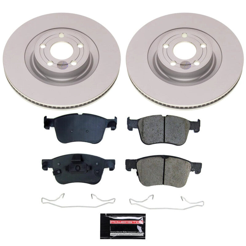PSB Z17 Evolution Coated Kit - Power Stop 2023 Ford Bronco Sport Front Z17 Coated Brake Kit