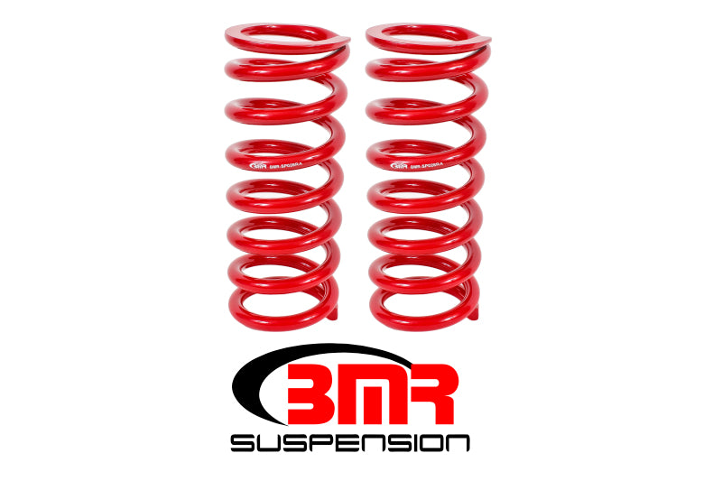 BMR Lowering Springs - BMR 79-04 Fox Mustang Front Lowering Springs - Red