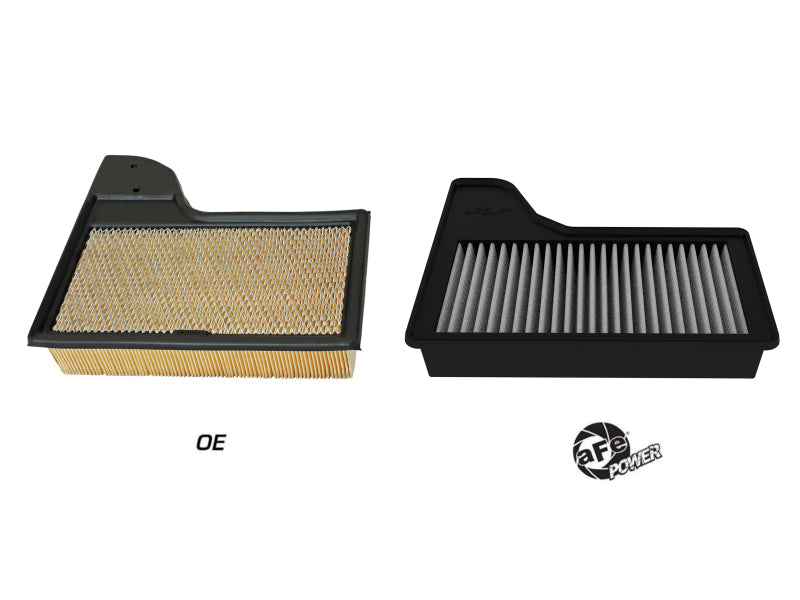 AFE P5R Drop In Air Filter - aFe MagnumFLOW OEM Replacement Air Filter PRO Dry S 2015 Ford Mustang L4 / V6 / V8