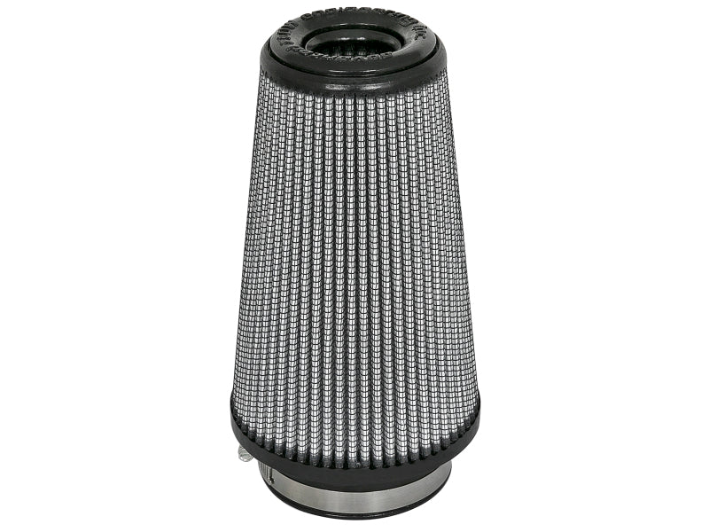 AFE Universal Pro Dry S Filter - aFe MagnumFLOW Air Filters PDS Clamp On A/F 3-1/2F x 5B x 3-1/2T (Inv) x 8H