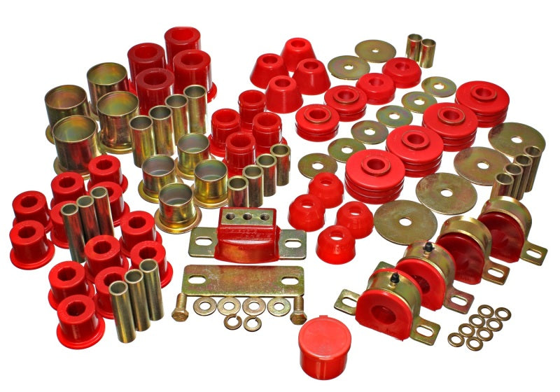 ES Hyper-Flex Sets - Red - Energy Suspension 73-80 Chevrolet / GMC 2WD 1/2 Ton Pickup Red Hyper-flex Master Bushing Set