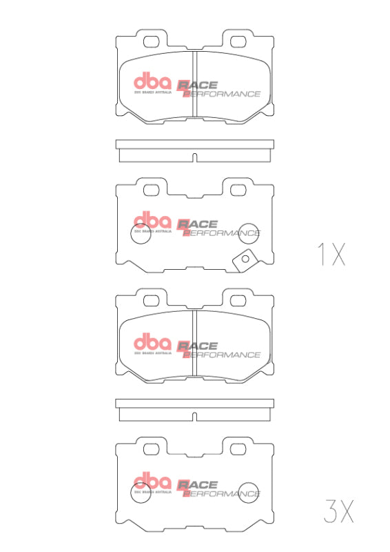 DBA RP Performance Brake Pads - DBA 09-20 Nissan 370Z RP Performance Rear Brake Pads