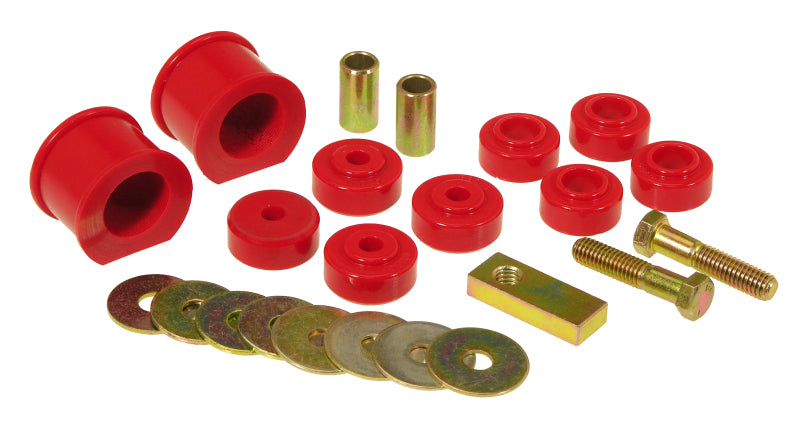 PRO Sway/End Link Bush - Red - Prothane 76-89 Chrysler Front Sway Bar Bushings - 1 1/8in - Red