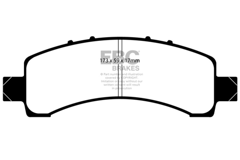 EBC Extra Duty Brake Pad Sets - EBC 02 Cadillac Escalade 5.3 (Akebono rear caliper) Extra Duty Rear Brake Pads