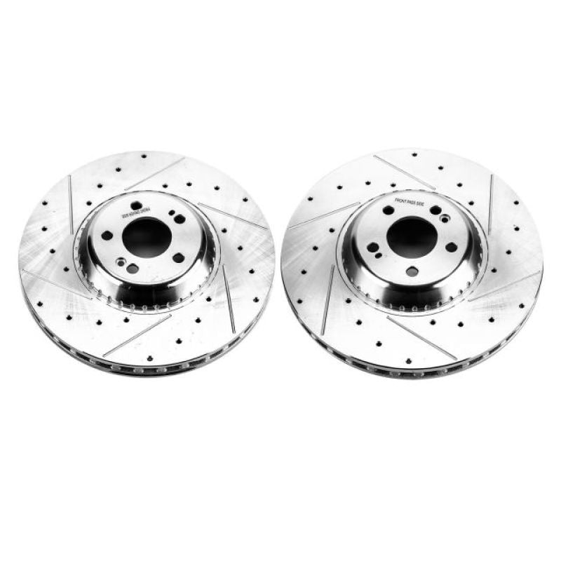 PSB Evolution Drill/Slot Rotor - Power Stop 18-21 Mercedes-Benz S560 Front Drilled & Slotted Rotor - Pair