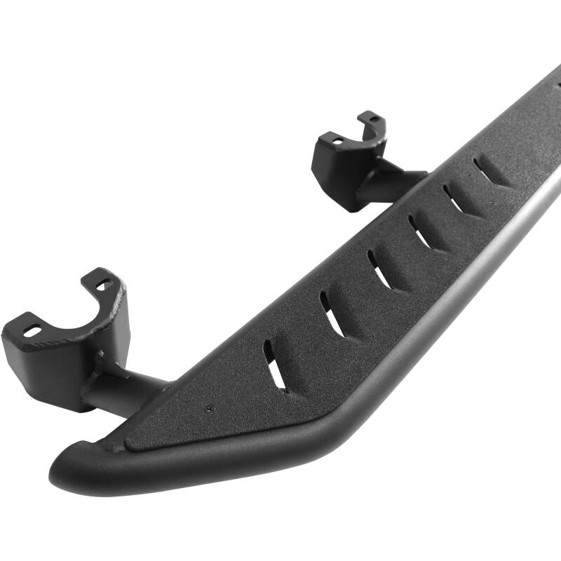 WES Snyper Rock Rail Steps - Westin/Snyper 07-17 Jeep Wrangler Unlimited Triple Tube Rock Rail Steps - Textured Black