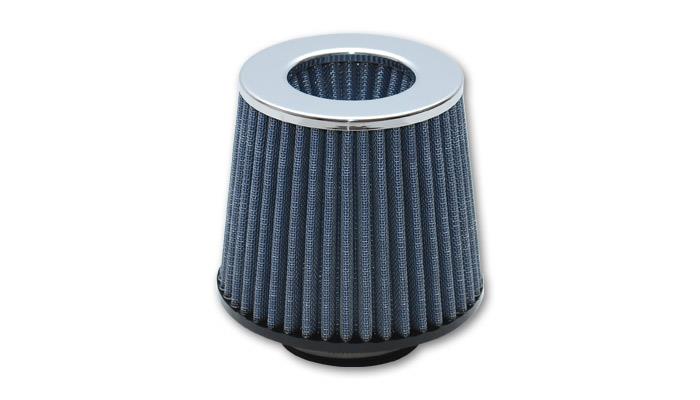 VIB Air Filters - Vibrant Open Funnel Perf Air Filter (5in Cone O.D. x 5in Tall x 2.75in inlet I.D.) Chrome Filter Cap