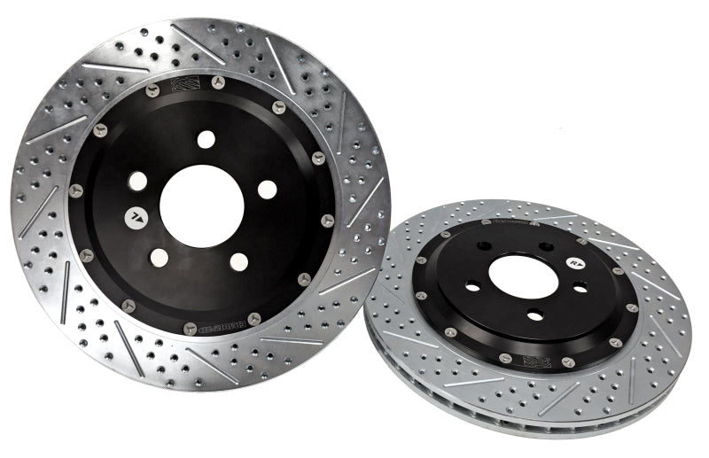 BAE Eradispeed Rotors - Baer Brakes 15-23 Ford Mustang GT/EcoBoost w/ Perf. Pac. Eradispeed+ Rear 2pc SDZ Perf. Brake Rotors