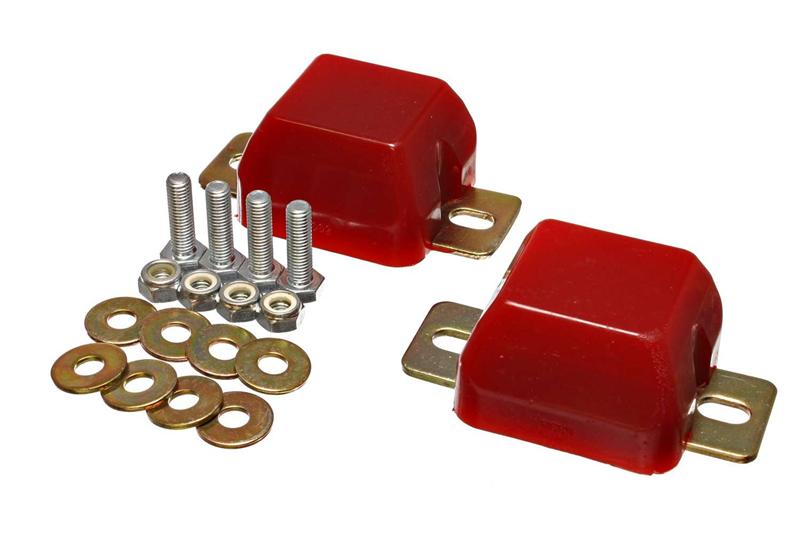 ES Bump Stops - Red - Energy Suspension 00-04 Ford Excursion / 99-04 F-250 Super Duty 4WD Red Front Axle Bump Stop Set