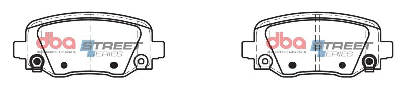 DBA Street Series Brake Pads - DBA 2021 Jeep Cherokee Street Series Rear Brake Pads