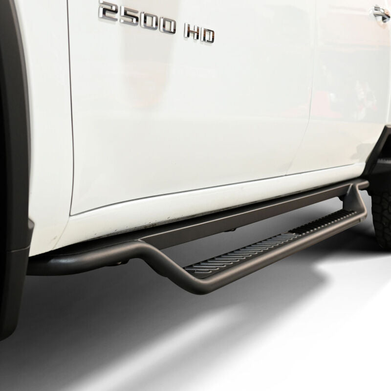WES Running Boards - Outlaw - Westin 19-25 Chevrolet/GMC Silverado/Sierra 1500 CC Outlaw Drop Running Boards - Tex. Blk