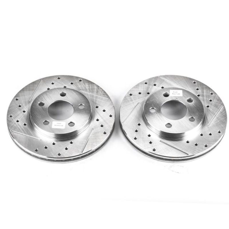 PSB Evolution Drill/Slot Rotor - Power Stop 00-01 Chrysler Neon Front Evolution Drilled & Slotted Rotors - Pair