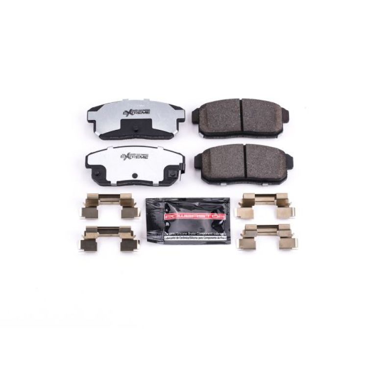 PSB Z26 Extreme Brake Pads - Power Stop 04-11 Mazda RX-8 Rear Z26 Extreme Street Brake Pads w/Hardware