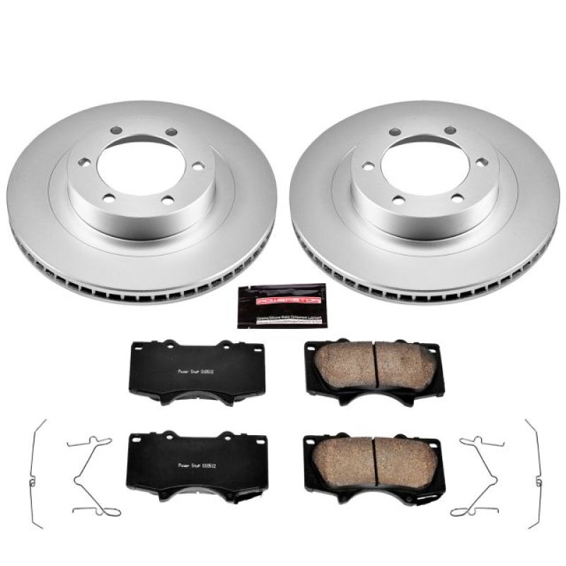 PSB Z17 Evolution Coated Kit - Power Stop 03-09 Lexus GX470 Front Z17 Evolution Geomet Coated Brake Kit