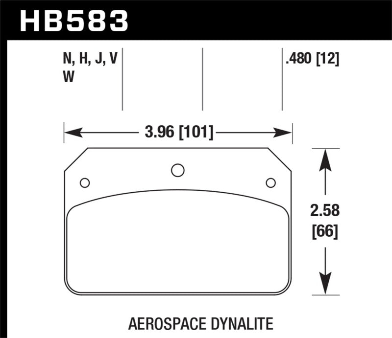 HAWK HPS Brake Pad Sets - Hawk Ferro-Carbon Black Powder Coat HPS Street Brake Pads - 12mm Pad Thickness