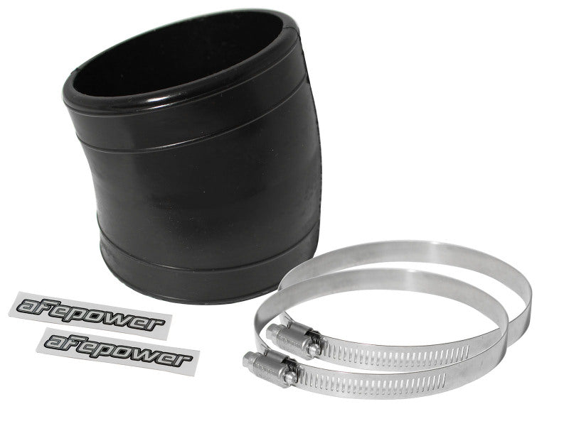 AFE Elbow Reducing Couplers - aFe Magnum FORCE Intake Coupling Kit (3-1/2 IN ID x 3 IN L x 15 Deg.) Elbow Coupler - Black