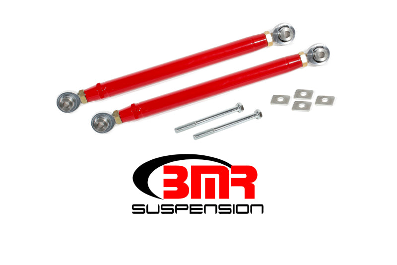 BMR Toe Rods - BMR 16-17 6th Gen Camaro Rear Double Adj. Rod Ends Toe Rods - Red