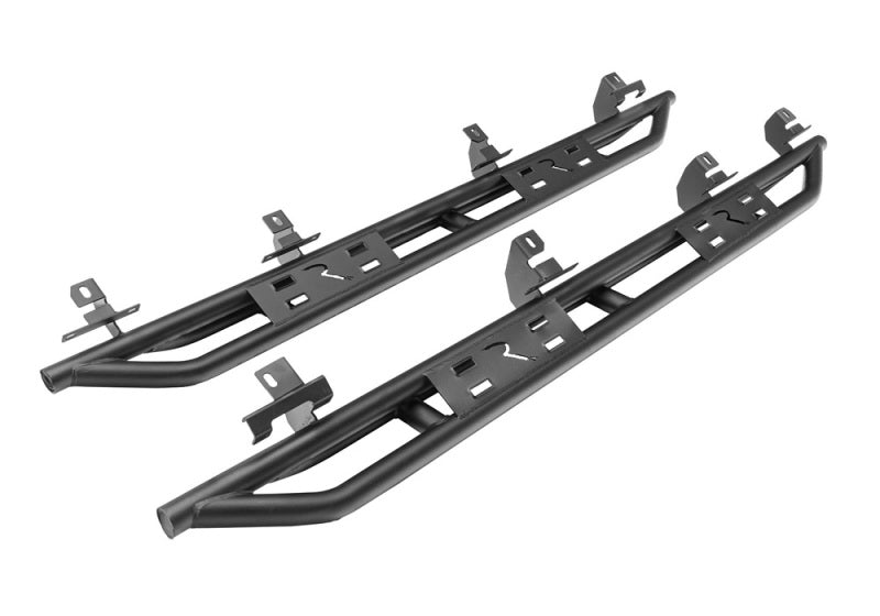RAM Side Steps - Rampage 20-22 Jeep Gladiator SRS Sidebar Rock Crawler Steps - Black