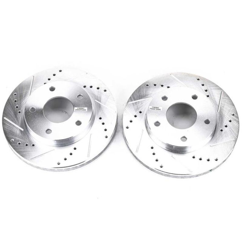 PSB Evolution Drill/Slot Rotor - Power Stop 97-05 Chevrolet Blazer Front Evolution Drilled & Slotted Rotors - Pair