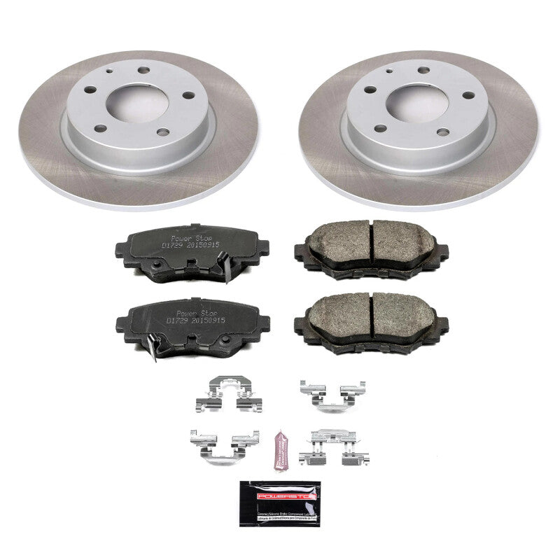 PSB Semi-Coated Rotor Kits - Power Stop 14-16 Mazda 3 Rear Semi-Coated Rotor Kit