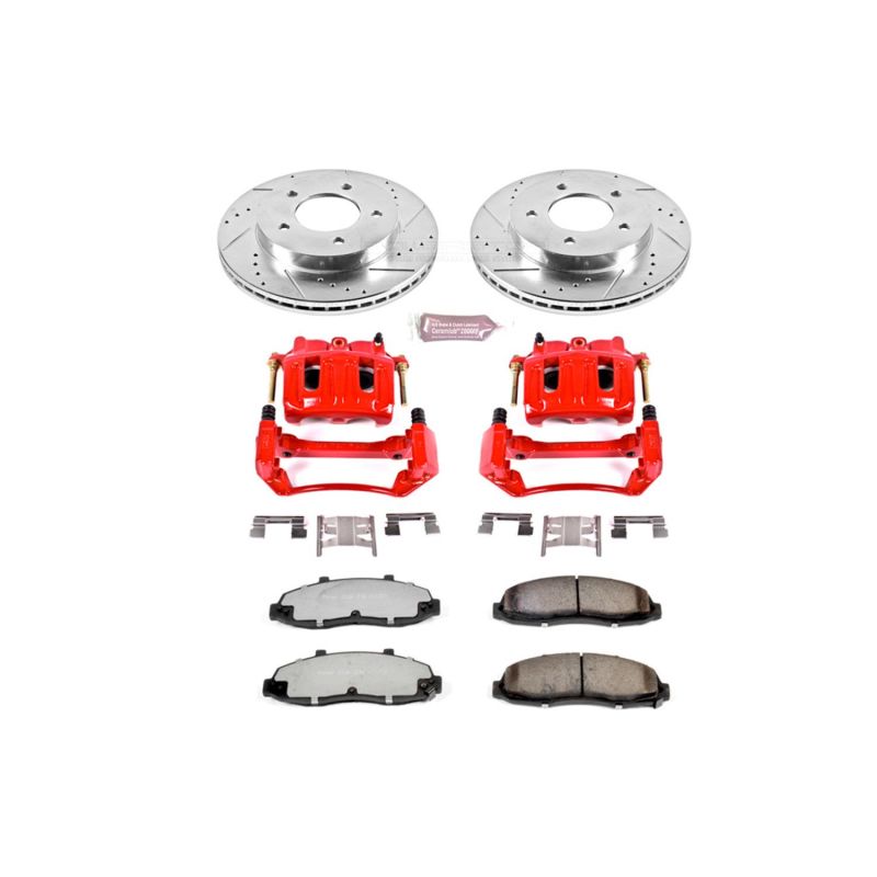 PSB Z36 Truck & Tow Kit w/Cals - Power Stop 99-03 Ford F-150 Front Z36 Truck & Tow Brake Kit w/Calipers