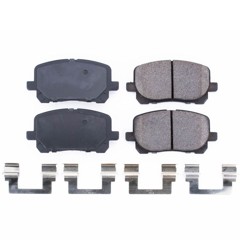 PSB Z17 Evolution Brake Pads - Power Stop 03-08 Pontiac Vibe Front Z17 Evolution Ceramic Brake Pads w/Hardware