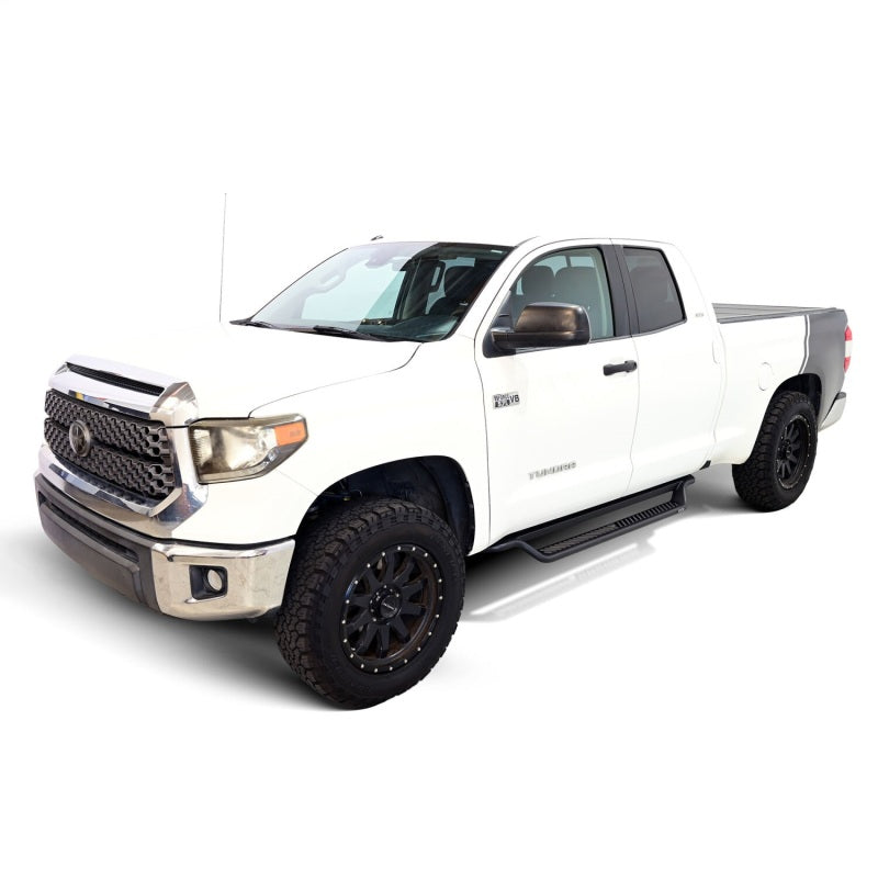 WES Running Boards - Outlaw - Westin 07-21 Toyota Tundra Double Cab Outlaw Drop Running Boards - Tex. Blk