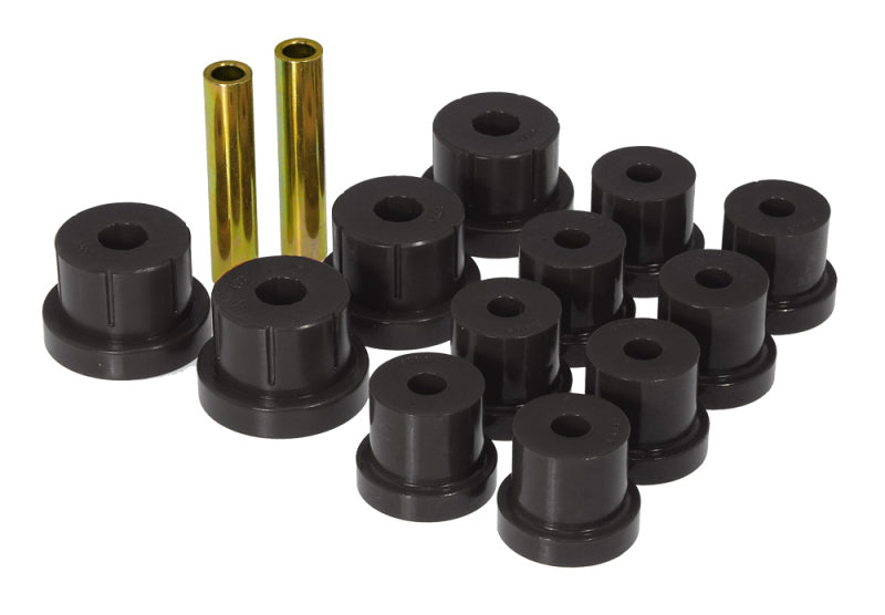 PRO Spring/Shackle Bush- Blk - Prothane 67-69 Chevy Camaro Rear Multi-Leaf Bushings - Black