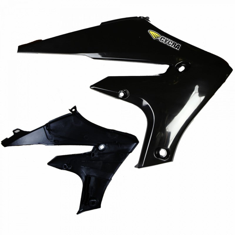 CYC Radiator Shroud - Cycra 20+ Yamaha WR250F Powerflow Radiator Shrouds - Black