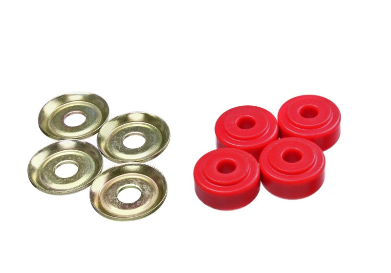 ES Shock Eye Bushings - Red - Energy Suspension Red Shock Tower Bushing Set 7/8in Nipple 3/8in ID 1-1/4in OD
