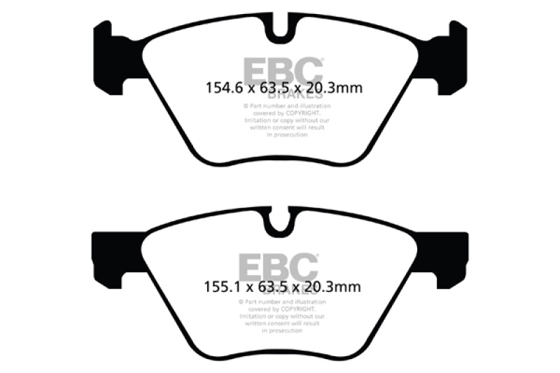 EBC Ultimax2 Brake Pad Sets - EBC 09+ BMW Z4 3.0 (E89) Ultimax2 Front Brake Pads
