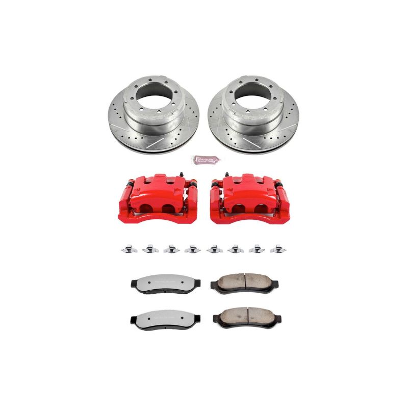PSB Z36 Truck & Tow Kit - Power Stop 05-10 Ford F-350 Super Duty Rear Z36 Truck&Tow Kit w/Cals