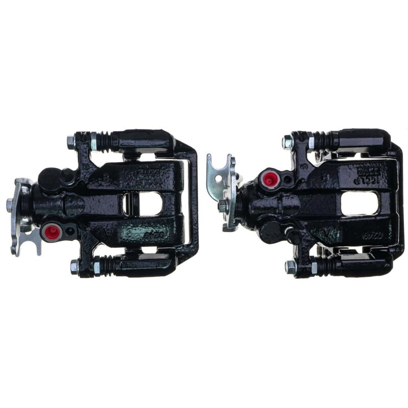 PSB Black Calipers - Power Stop 09-14 Acura TSX Rear Black Caliper - Pair w/Bracket