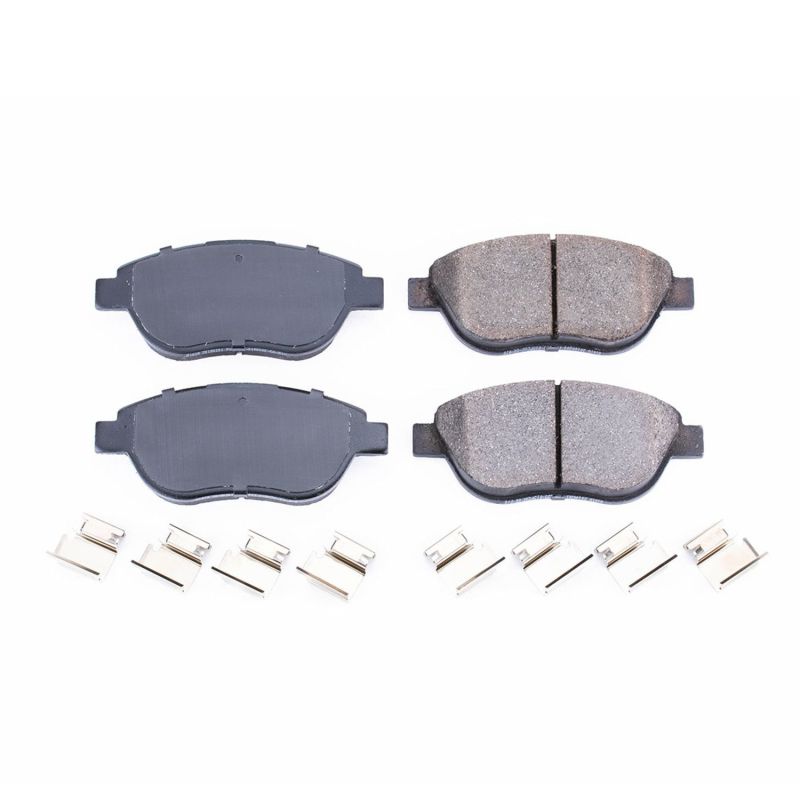 PSB Z17 Evolution Brake Pads - Power Stop 12-18 Fiat 500 Front Z17 Evolution Ceramic Brake Pads w/Hardware