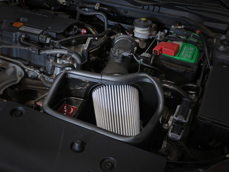 AFE Takeda Stage-2 Cold Air Intakes - aFe Takeda Intakes Stage-2 CAIS w/ Pro Dry S Media 16-18 Honda Civic 2.0L (blk)