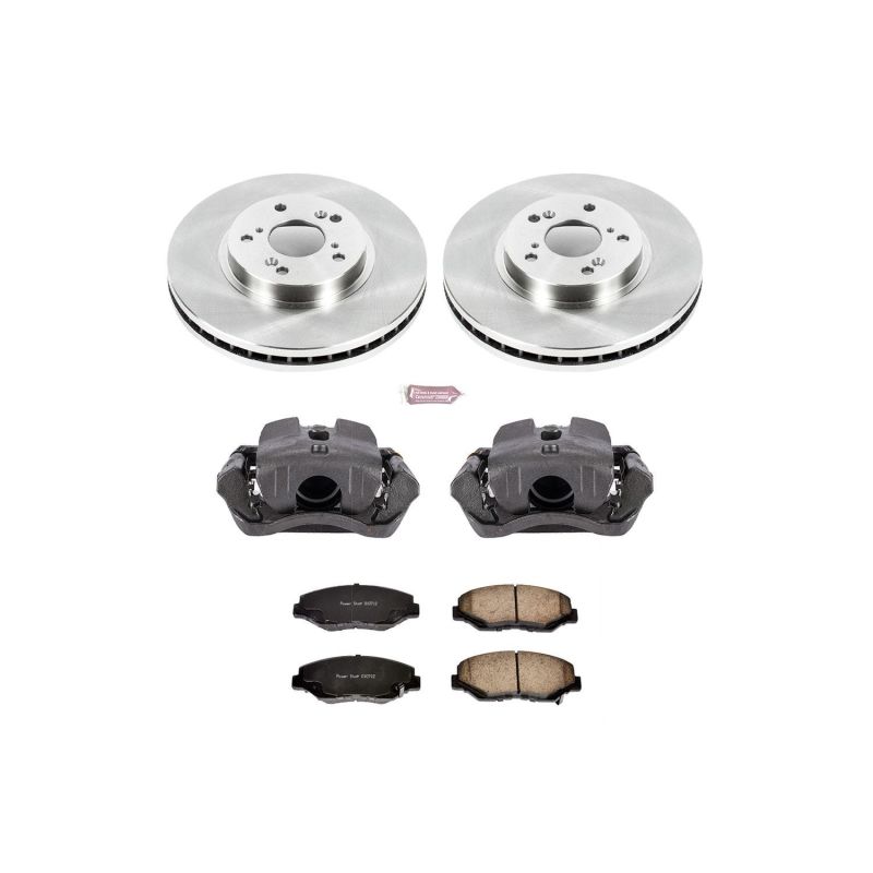 PSB Autospecialty Kit w/Cals - Power Stop 03-08 Honda Pilot Front Autospecialty Brake Kit w/Calipers