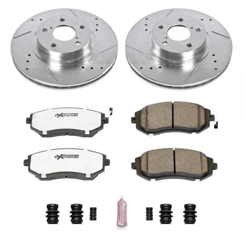 PSB Z26 Street Warrior Kit - Power Stop 05-06 Saab 9-2X Front Z26 Street Warrior Brake Kit