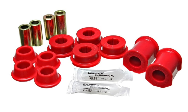 ES Cntrl Arm Bushings - Red - Energy Suspension 71-7/73 VW Super Beetle (Cast) Red Front Control Arm Bushing Set