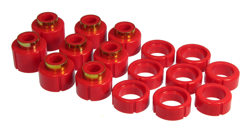 PRO Body/Subframe Bush - Red - Prothane 88-98 GM Extra Cab 2/4wd Cab Mount - Red