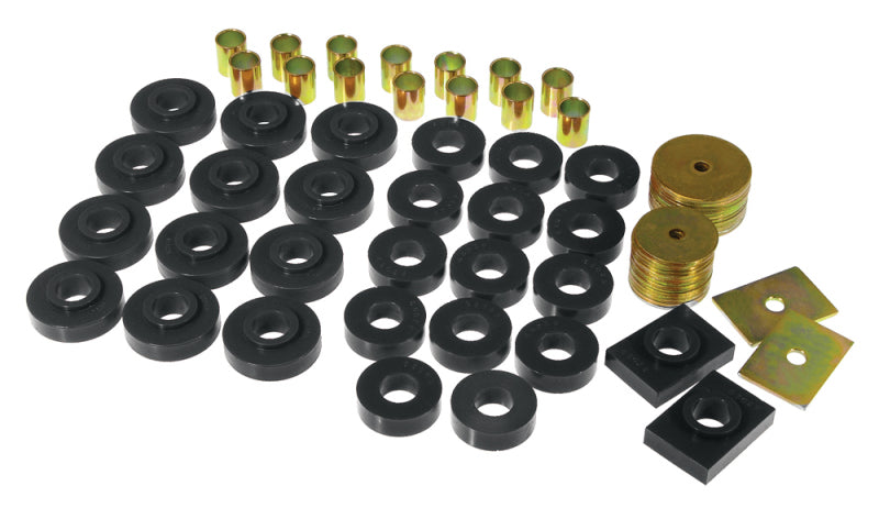 PRO Body/Subframe Bush - Blk - Prothane 55-57 Chevy Full Sedan Body Mount - Black