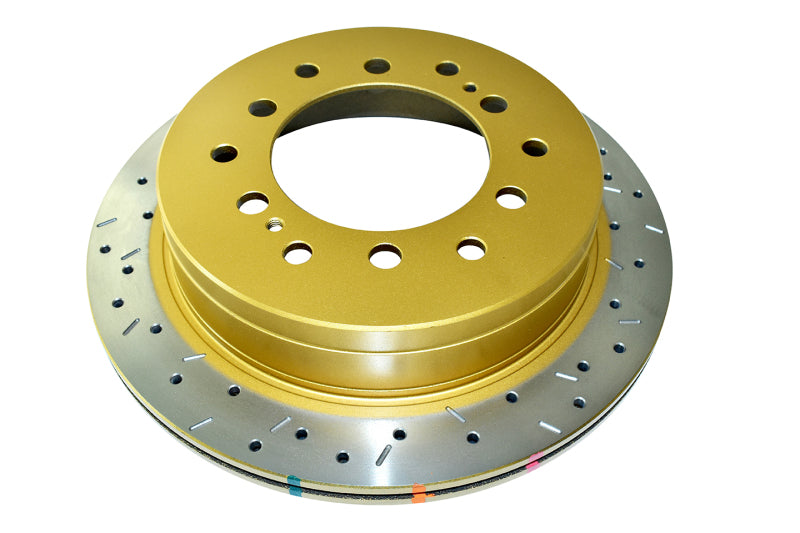 DBA 4000 Slot&Drill Rotors - DBA 10+ Toyota 4Runner/FJ Cruiser Rear Drilled and Slotted 4000 Series Rotor