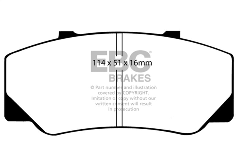 EBC Ultimax2 Brake Pad Sets - EBC 91-94 Nissan Sentra SE-R Ultimax Rear Brake Pads